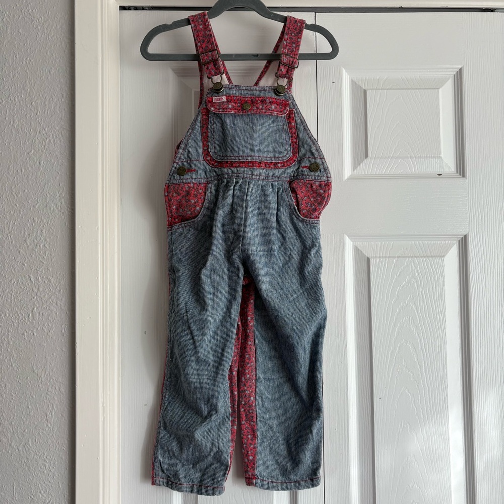 Y2K Vintage Liberty Floral Denim Jean Overalls